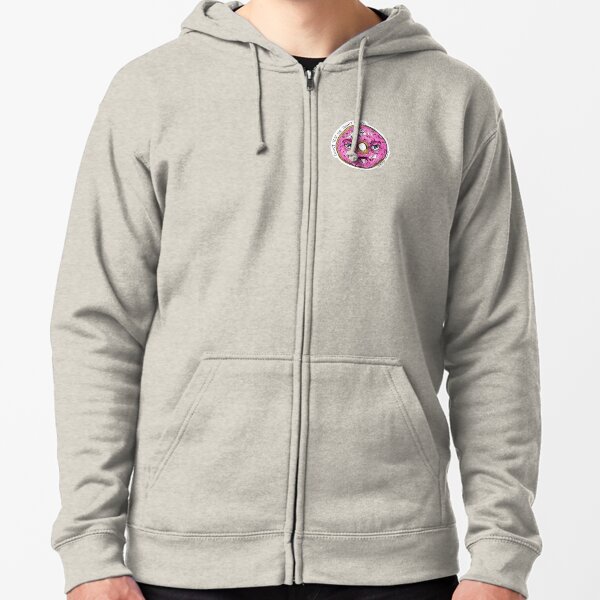 Donut Test Me Right Now - Colour Zipped Hoodie