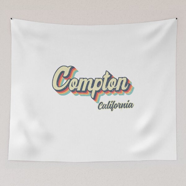Item preview, Compton City California Retro Vintage 70s rainbow designed and sold by Teelogic.