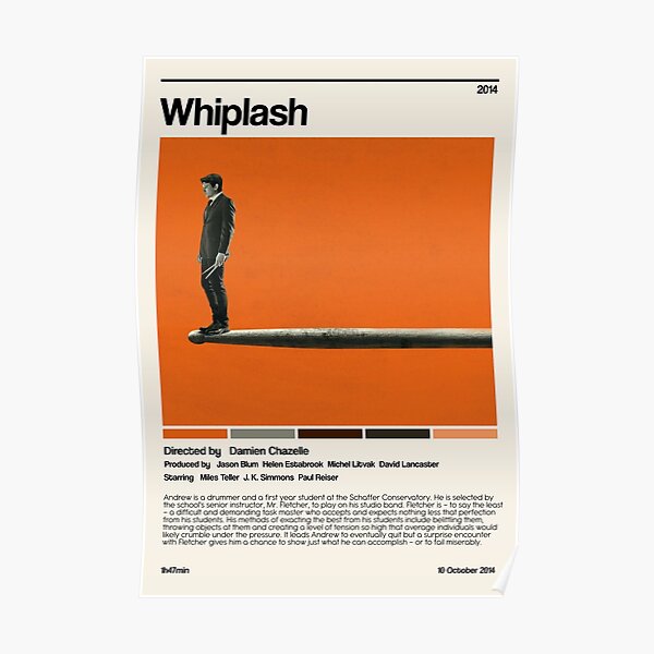 Whiplash (2014) minimalist movie Poster