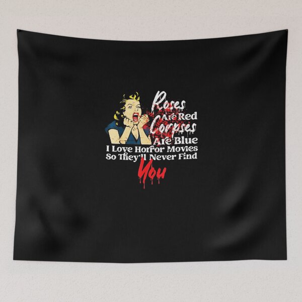 Item preview, Scary Horror Movie Blood Poetry Poem I Love Horror Movies designed and sold by ROSEPHOTOGRAP.