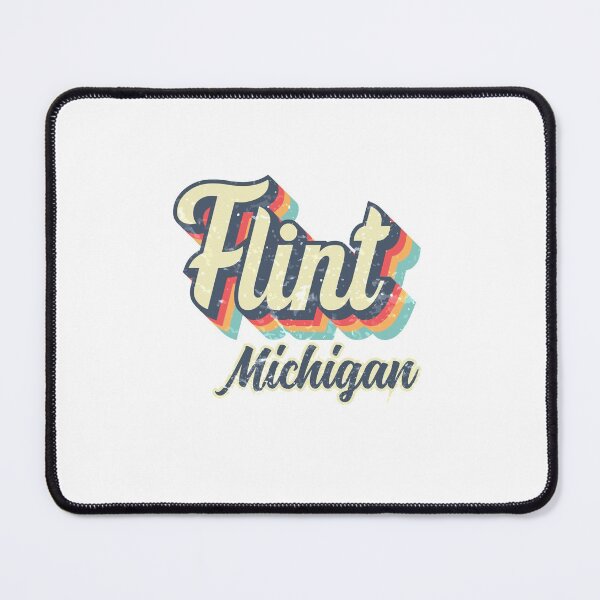 Item preview, Flint City Michigan Retro Vintage 70s rainbow designed and sold by Teelogic.