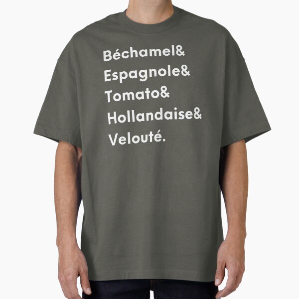 Item preview, Five French Mother Sauces - Chef Shirts designed and sold by itsachefthing.