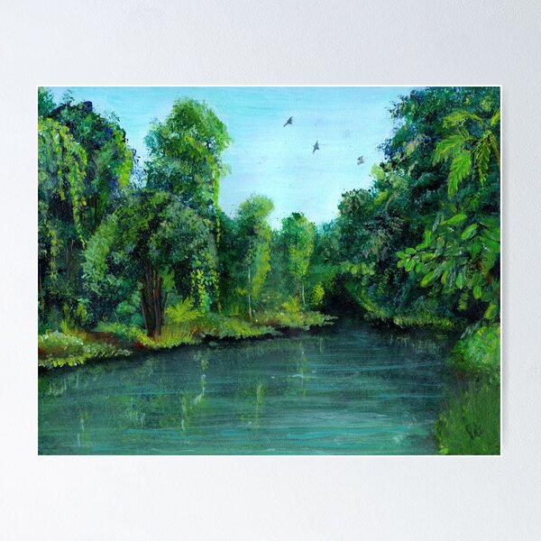 Item preview, Tropical Freshwater Creek Scene designed and sold by Bellamaree.