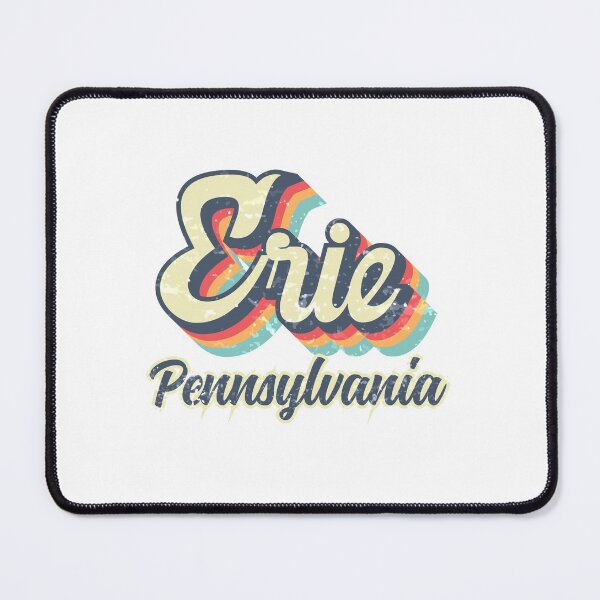 Item preview, Erie City Pennsylvania Retro Vintage 70s rainbow designed and sold by Teelogic.