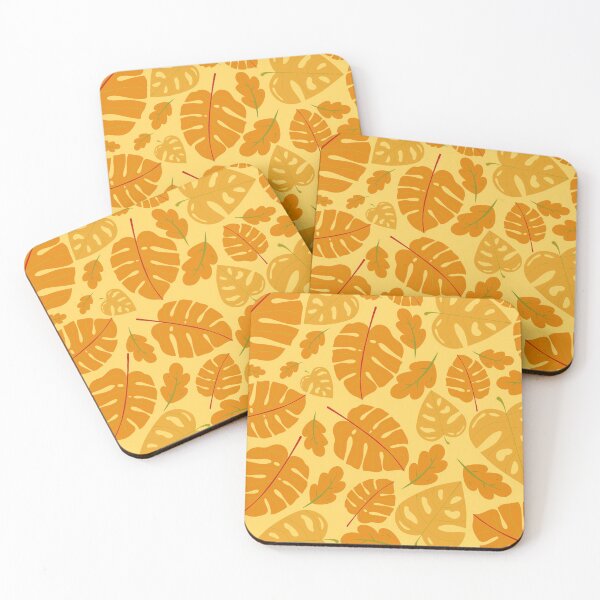 Artikelvorschau, Rusted Burnt Orange Autumn Leaves Pattern entworfen und verkauft von DesignsVault.