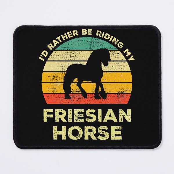 Item preview, I’d Rather Be Riding My Friesian Horse Vintage Gift For Friesian Horse Owners designed and sold by JokeGysen.