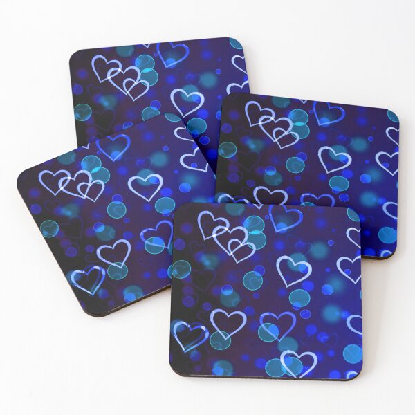 Item preview, Abstract patterns on ceramic tile with hearts designed and sold by brendanre.