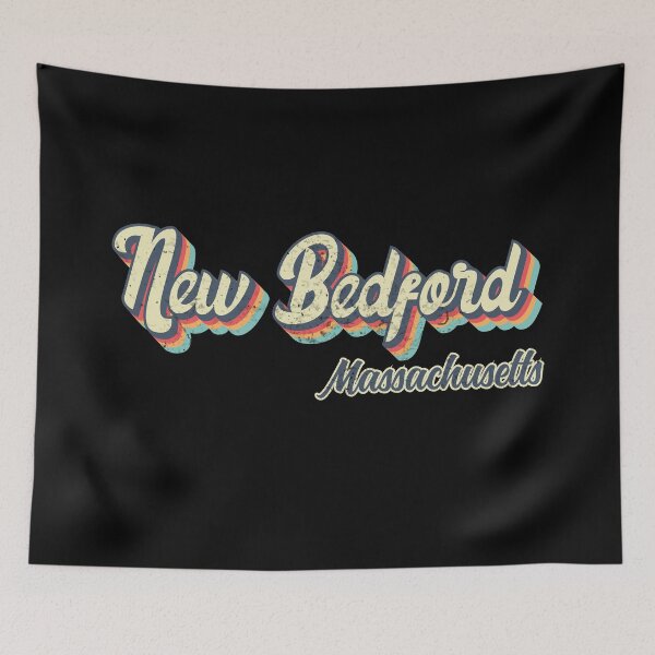 Item preview, New Bedford City Massachusetts Retro Vintage 70s rainbow designed and sold by Teelogic.