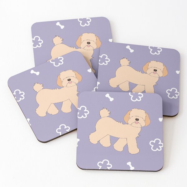 Item preview, Cute Cream Apricot Maltipoo Moodle Dog designed and sold by Lulupainting.