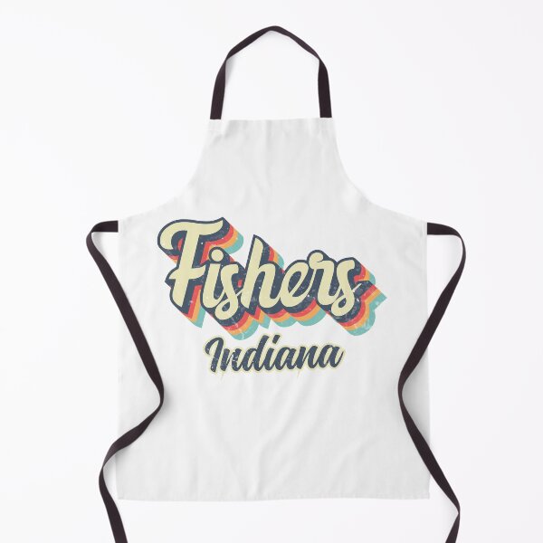 Item preview, Fishers City Indiana Retro Vintage 70s rainbow designed and sold by Teelogic.