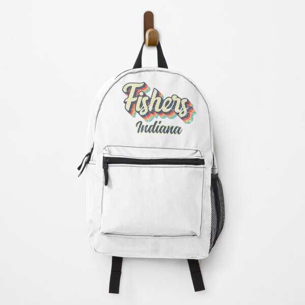 Item preview, Fishers City Indiana Retro Vintage 70s rainbow designed and sold by Teelogic.