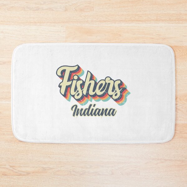 Item preview, Fishers City Indiana Retro Vintage 70s rainbow designed and sold by Teelogic.
