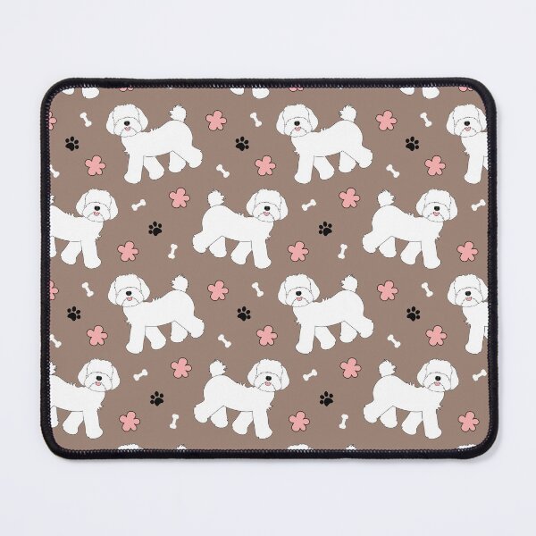 Item preview, Cute White Maltipoo Moodle Dog designed and sold by Lulupainting.
