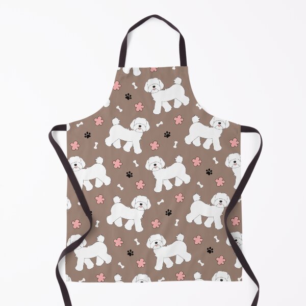 Item preview, Cute White Maltipoo Moodle Dog designed and sold by Lulupainting.