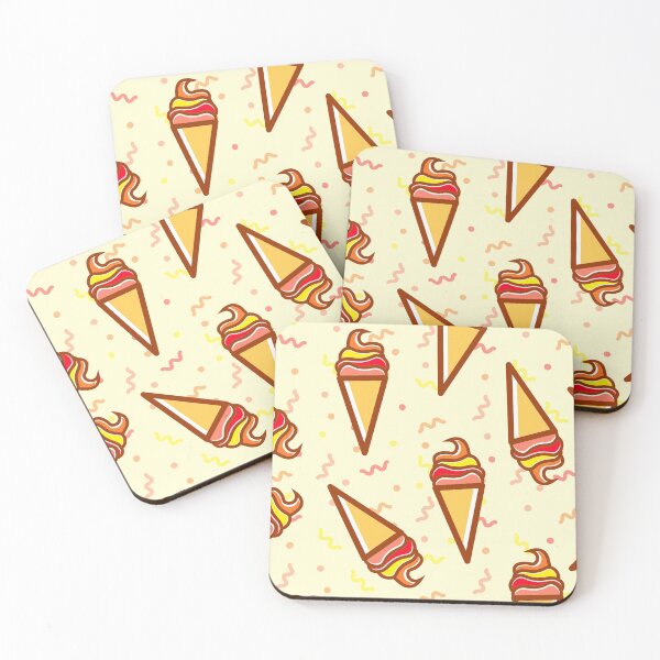 Item preview, Abstract patterns on ceramic tile ice cream designed and sold by brendanre.