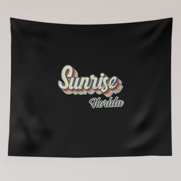 Item preview, Sunrise City Florida Retro Vintage 70s rainbow designed and sold by Teelogic.