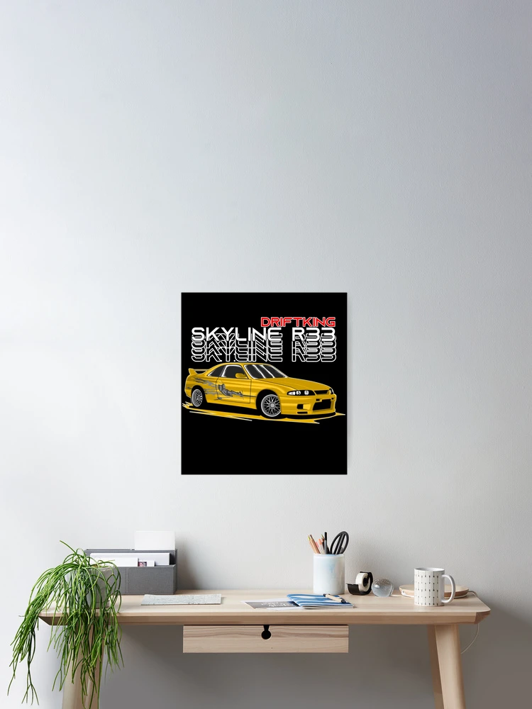Thumbnail 2 of 3, Poster, Skyline R33 Fast Furious designed and sold by Ryzdesain.