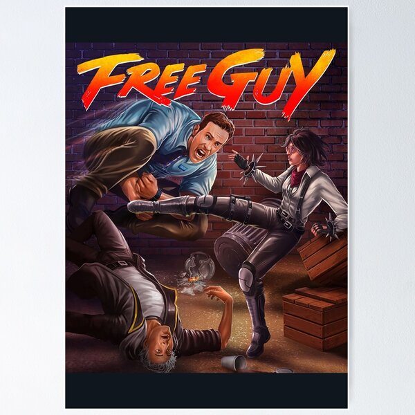 Free Guy Ryan Reynolds Movie Premium POSTER MADE IN USA - PRM224