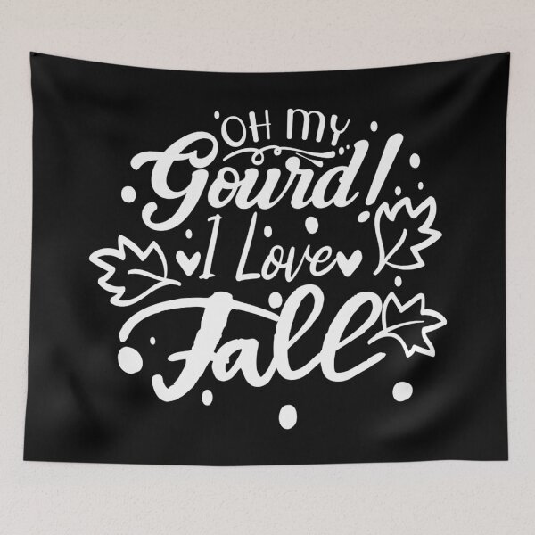 Item preview, Oh My Gourd I Love Fall Dark Edition - Autumn Fall And Halloween designed and sold by Karnefa.