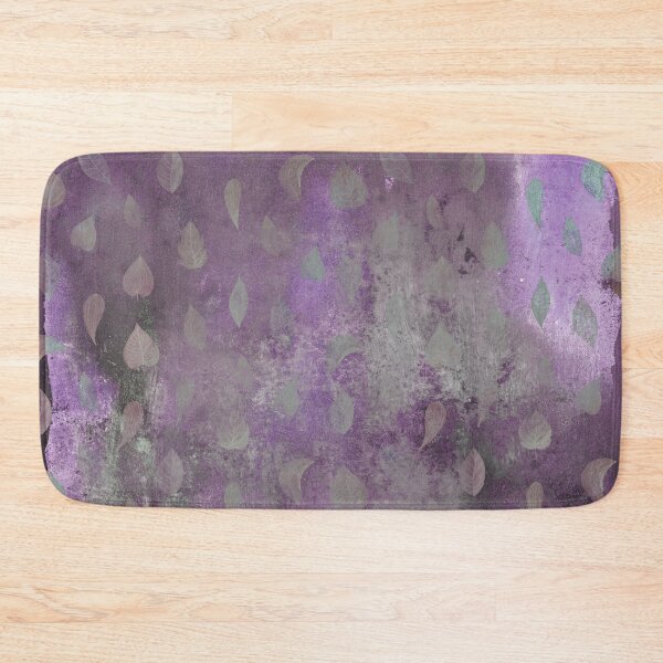 Item preview, White Leaves on Violet Background designed and sold by ColorsandShapes.