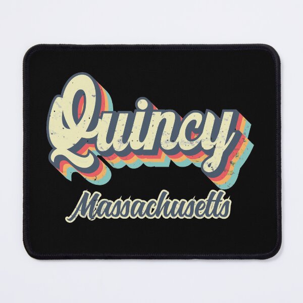 Item preview, Quincy City Massachusetts Retro Vintage 70s rainbow designed and sold by Teelogic.