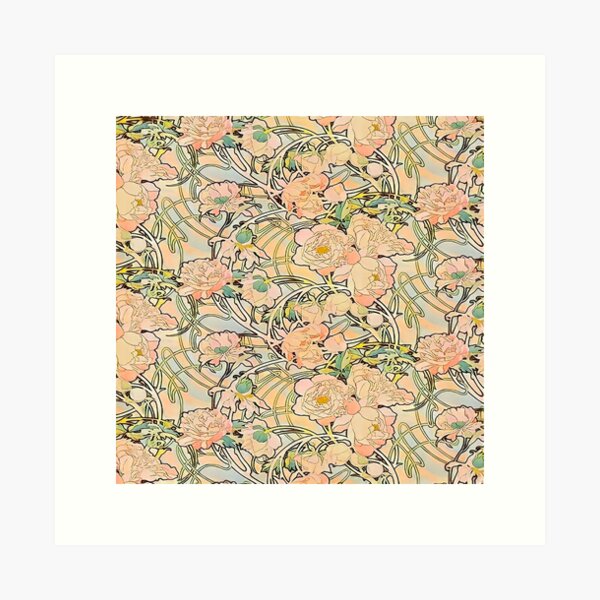 Aperçu de l'œuvre Alphonse mucha - fleurs,Nº09. créée et vendue par Vivanne-art.