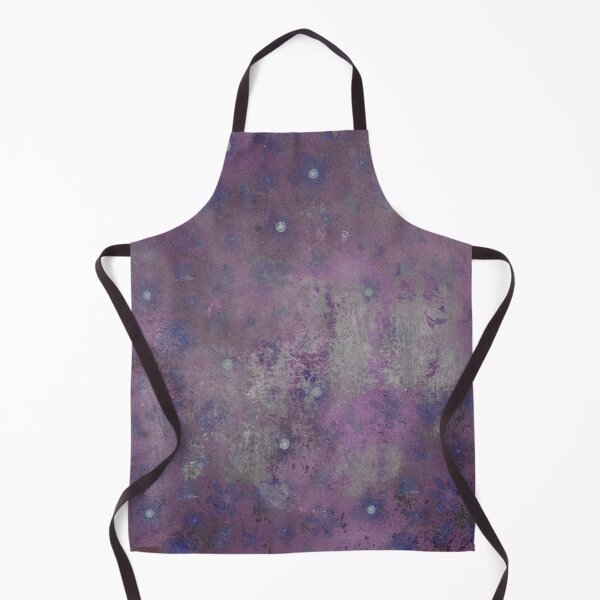 Item preview, Blue Flowers on Violet Background designed and sold by ColorsandShapes.