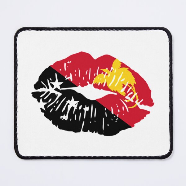 Item preview, Lips with Papua New Guinea Flag designed and sold by PNG-pikinini.