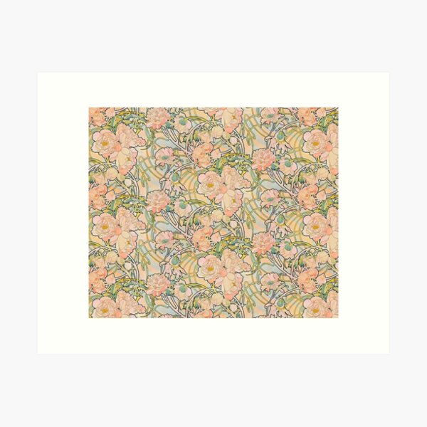 Aperçu de l'œuvre Alphonse mucha - fleurs (1860 – 1939),Nº,02. créée et vendue par Vivanne-art.