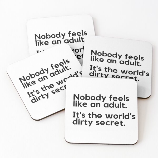 Item preview, Nobody feels like an adult. designed and sold by ijdesigns.