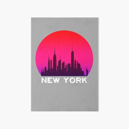 Artikel-Vorschau von Sonnenuntergang New York Skyline Silhouette, designt und verkauft von DylanJones1.