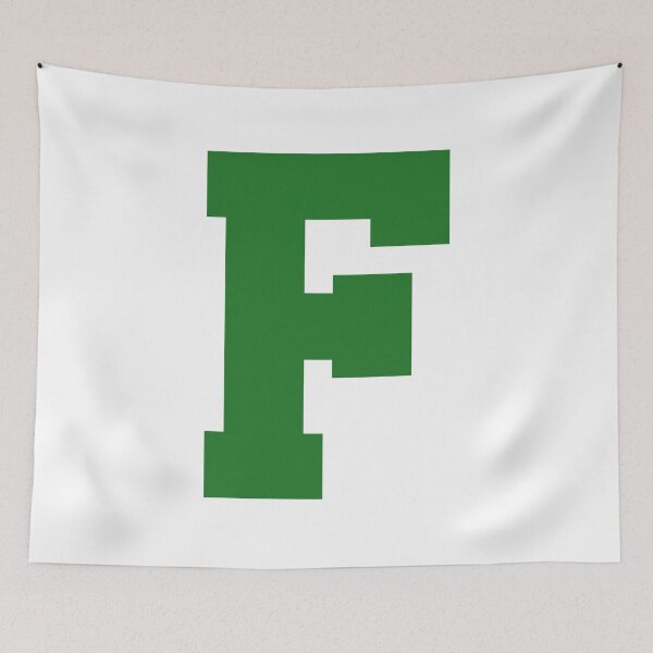 Item preview, Alphabet, Green F, Sports letter F designed and sold by TheCultStuff.