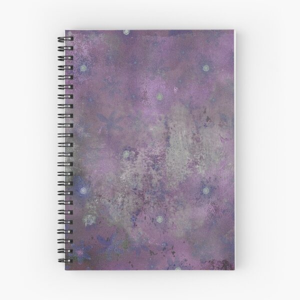 Item preview, Blue Flowers on Violet Background designed and sold by ColorsandShapes.