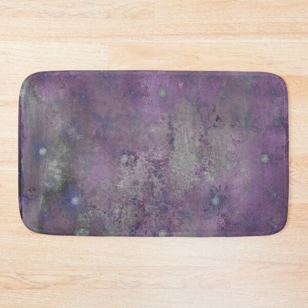 Item preview, Blue Flowers on Violet Background designed and sold by ColorsandShapes.