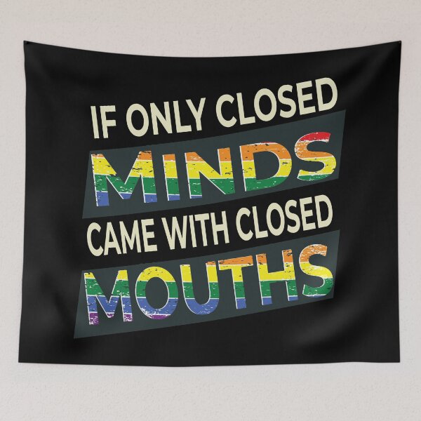 Item preview, If only closed minds came with closed mouths vintage  designed and sold by HStudioPrints.