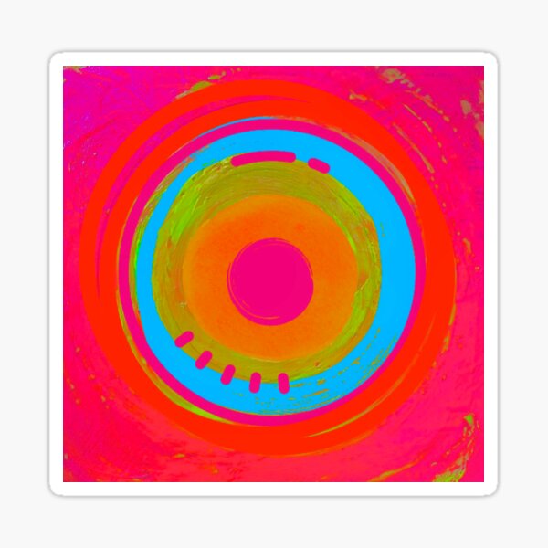 Item preview, FIESTA ABSTRACT IN ORANGE, FUCHSIA, RED AND TURQUOISE  designed and sold by EllieMonroe.
