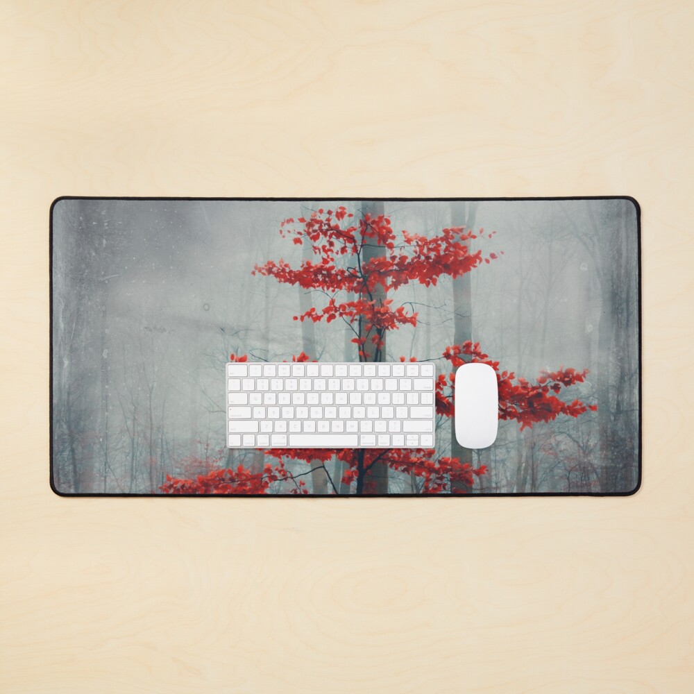 Wonder Tree - Small Beech Tree with Red Fall Foliage Mouse Pad