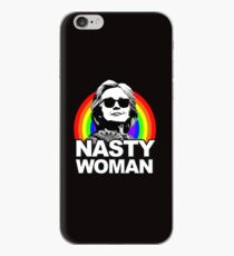 Hillary Clinton Nasty Woman Rainbow iPhone Case
