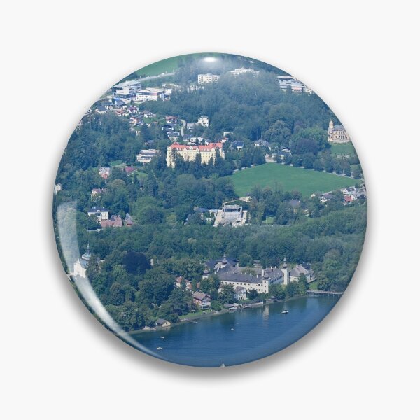 Item preview, Panoramic view of medieval water castle Schloss Ort Orth on lake Traunsee in Gmunden Upper Austria  designed and sold by goceris.