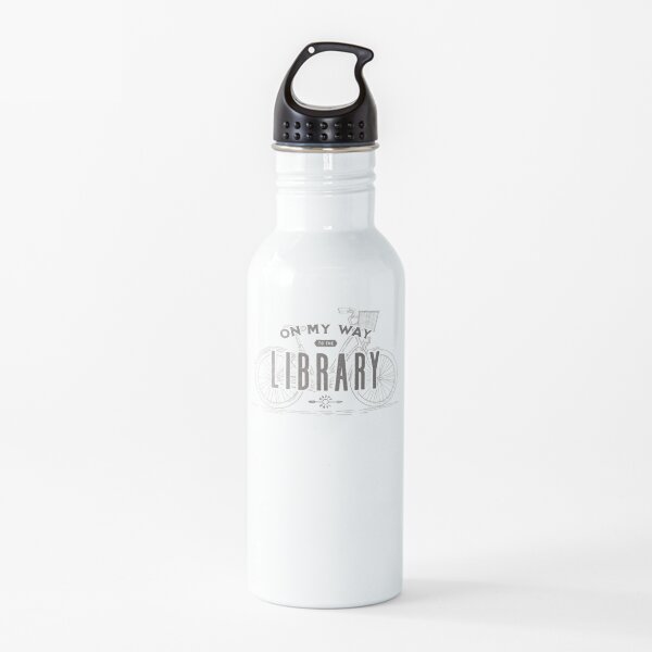 On My Way to the Library Water Bottle