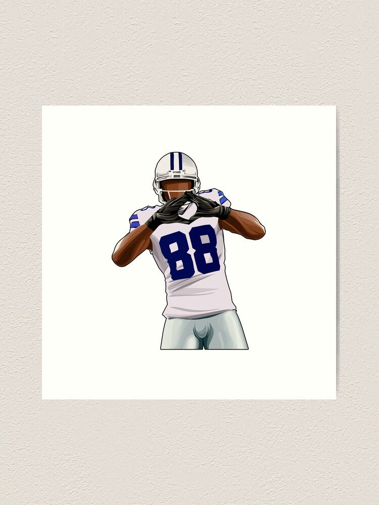 Dez Bryant #88 Celebrates Touchdown Art Print for Sale by