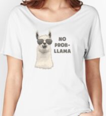 No Problem Llama Women's Relaxed Fit T-Shirt