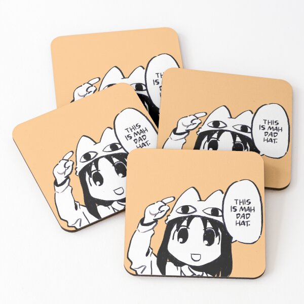 Item preview, I draw osaka in cafe uniform saying this is mah dad hat / azumanga daioh designed and sold by RansRoom.