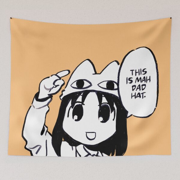 Item preview, I draw osaka in cafe uniform saying this is mah dad hat / azumanga daioh designed and sold by RansRoom.