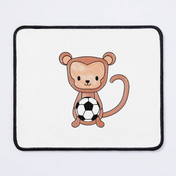 Item preview, Cute Monkey Holding Soccer Ball designed and sold by ijdesigns.