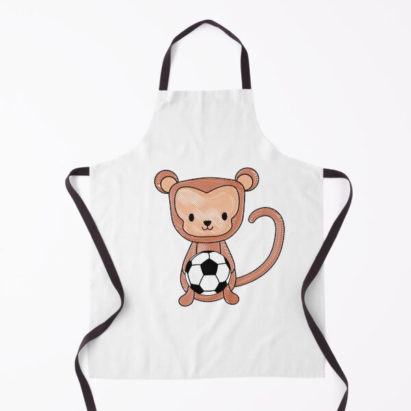 Item preview, Cute Monkey Holding Soccer Ball designed and sold by ijdesigns.