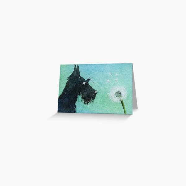 Item preview, Scottie Dog 'Dandelion, make a wish' designed and sold by archyscottie.