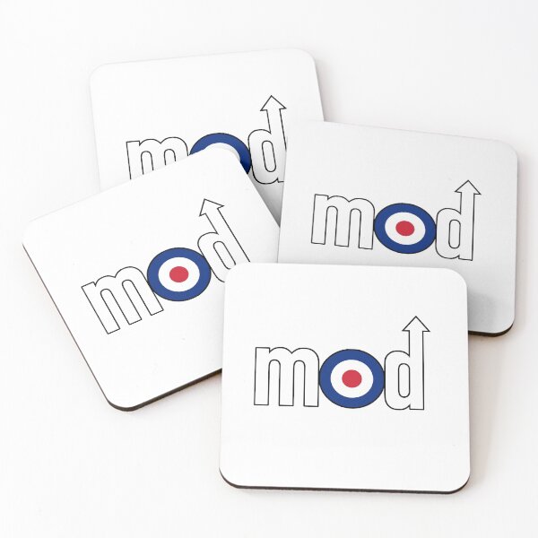 Item preview, Mod Logo with Arrow, White, Small Design designed and sold by shavenmonkeys.