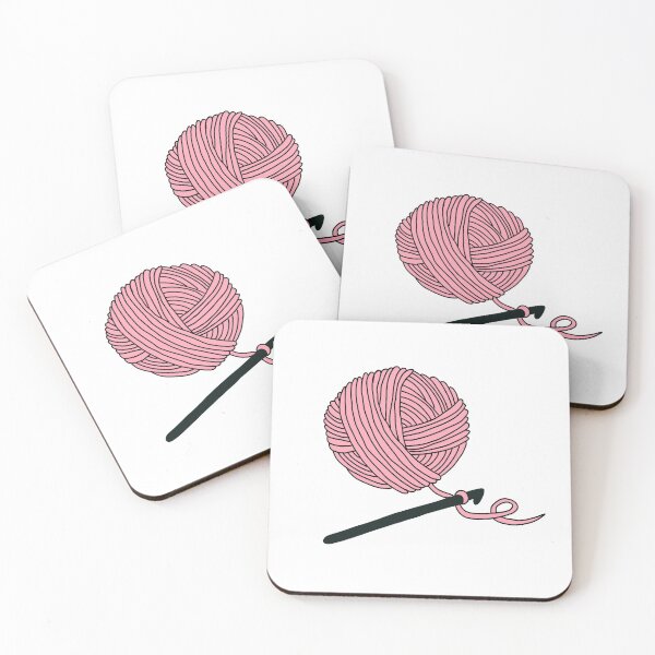 Item preview, Hobby Illustrations: Pastel Pink Crochet designed and sold by ChriseryMerch.