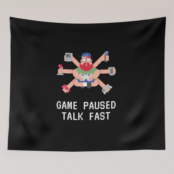Item preview, Game Paused Talk Fast designed and sold by isurudinushaper.